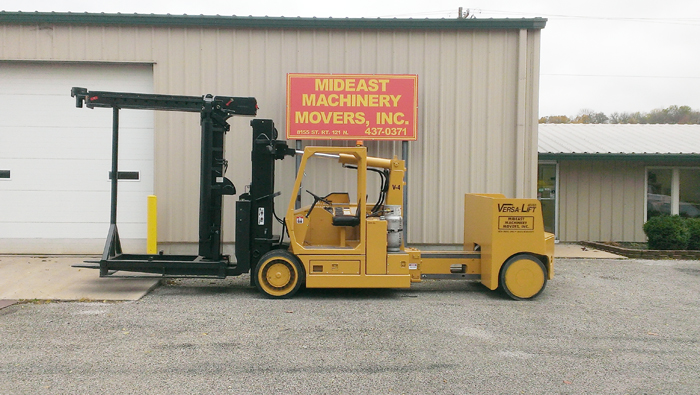 Mideast Machinery Movers Versa Lift Extended